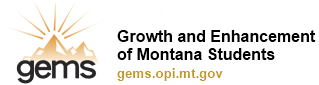 Montana GEMS Data Website Logo and Link